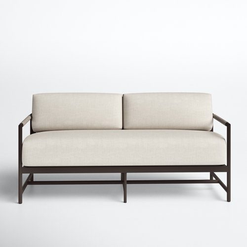 Esme 62'' Wide Outdoor Loveseat with Sunbrella Cushions Joss & Main